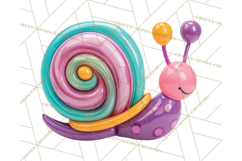 Bright Balloon Animals Clipart PNG Shiny Candy Colors Product Image 5