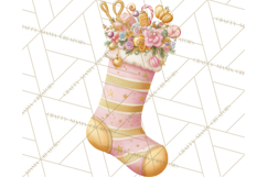 Christmas Stockings Clipart PNG, Festive Holiday Stockings Product Image 5