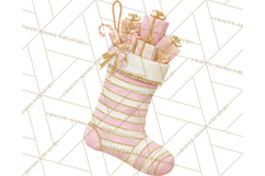 Christmas Stockings Clipart PNG, Festive Holiday Stockings Product Image 3
