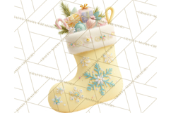 Christmas Stockings Clipart PNG, Festive Holiday Stockings Product Image 5