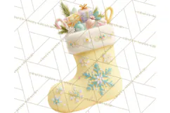Christmas Stockings Clipart PNG, Festive Holiday Stockings Product Image 5
