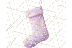 Christmas Stockings Clipart PNG, Festive Holiday Stockings Product Image 3