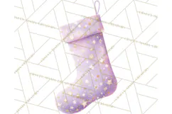 Christmas Stockings Clipart PNG, Festive Holiday Stockings Product Image 3