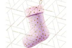 Christmas Stockings Clipart PNG, Festive Holiday Stockings Product Image 4