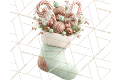 Christmas Stockings Clipart PNG, Festive Holiday Stockings Product Image 5