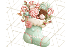 Christmas Stockings Clipart PNG, Festive Holiday Stockings Product Image 3