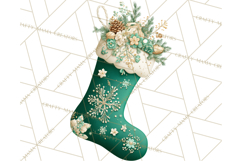 Christmas Stockings Clipart PNG, Festive Holiday Stockings Product Image 4