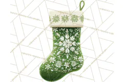 Christmas Stockings Clipart PNG, Festive Holiday Stockings Product Image 2