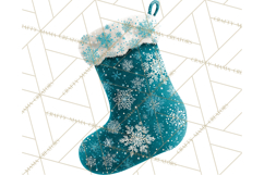 Christmas Stockings Clipart PNG, Festive Holiday Stockings Product Image 2