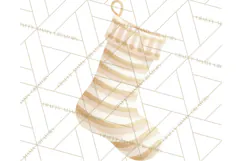 Christmas Stockings Clipart PNG, Festive Holiday Stockings Product Image 2