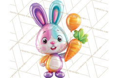 Bright Balloon Animals Clipart PNG Shiny Candy Colors Product Image 4