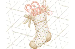 Christmas Stockings Clipart PNG, Festive Holiday Stockings Product Image 4