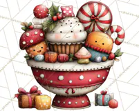 Christmas Treats Cookies Cocoa Clipart PNG Product Image 3