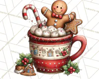 Christmas Treats Cookies Cocoa Clipart PNG Product Image 4