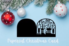 Christmas Card Cut File - Merry Street Christmas Card Product Image 1