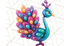 Bright Balloon Animals Clipart PNG Shiny Candy Colors Product Image 2