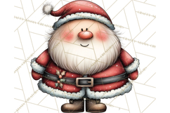 Chunky Watercolor Christmas Characters PNG Product Image 5