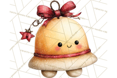 Chunky Watercolor Christmas Characters PNG Product Image 2