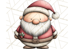 Chunky Watercolor Christmas Characters PNG Product Image 3