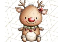 Chunky Watercolor Christmas Characters PNG Product Image 2