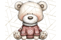 Chunky Watercolor Christmas Characters PNG Product Image 5