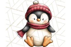 Chunky Watercolor Christmas Characters PNG Product Image 2