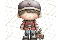 Chunky Watercolor Christmas Characters PNG Product Image 4
