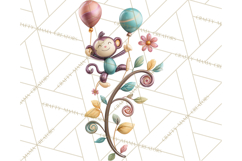 Bright Balloon Animals Clipart PNG Shiny Candy Colors Product Image 5