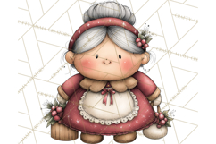Chunky Watercolor Christmas Characters PNG Product Image 5