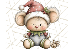 Chunky Watercolor Christmas Characters PNG Product Image 2