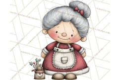 Chunky Watercolor Christmas Characters PNG Product Image 3