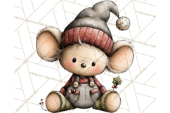 Chunky Watercolor Christmas Characters PNG Product Image 4