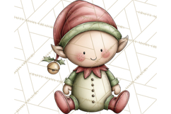 Chunky Watercolor Christmas Characters PNG Product Image 2