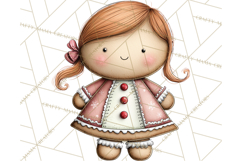 Chunky Watercolor Christmas Characters PNG Product Image 4