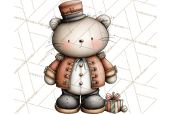 Chunky Watercolor Christmas Characters PNG Product Image 5