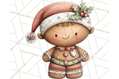 Chunky Watercolor Christmas Characters PNG Product Image 4