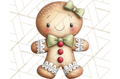 Chunky Watercolor Christmas Characters PNG Product Image 5