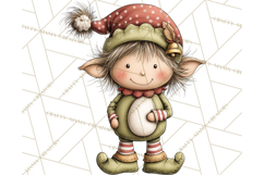 Chunky Watercolor Christmas Characters PNG Product Image 2