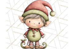 Chunky Watercolor Christmas Characters PNG Product Image 4