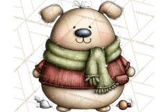 Chunky Watercolor Christmas Characters PNG Product Image 2