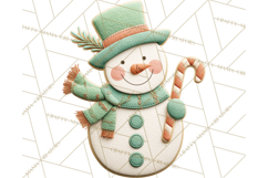 Christmas Felt Gingerbread Village PNG Clipart Product Image 5