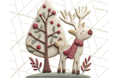Christmas Felt Gingerbread Village PNG Clipart Product Image 2