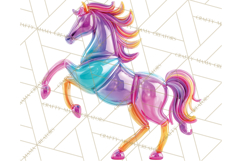 Bright Balloon Animals Clipart PNG Shiny Candy Colors Product Image 5