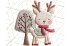 Christmas Felt Gingerbread Village PNG Clipart Product Image 5