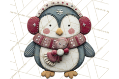 Christmas Felt Gingerbread Village PNG Clipart Product Image 2