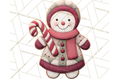 Christmas Felt Gingerbread Village PNG Clipart Product Image 2