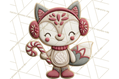 Christmas Felt Gingerbread Village PNG Clipart Product Image 5