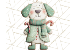 Christmas Felt Gingerbread Village PNG Clipart Product Image 3