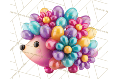 Bright Balloon Animals Clipart PNG Shiny Candy Colors Product Image 3