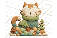 Christmas Felt Gingerbread Village PNG Clipart Product Image 4